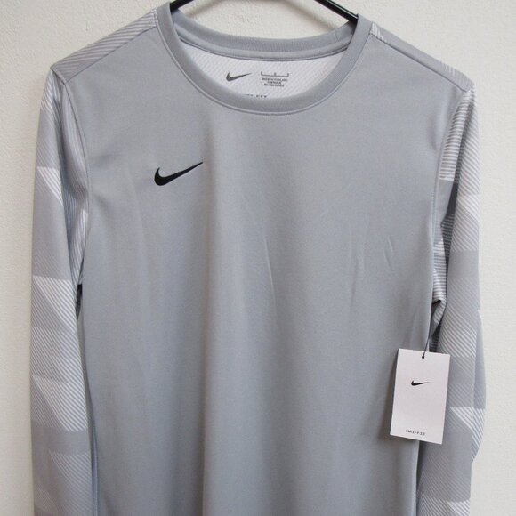 NWT Nike Dri-Fit Park IV Women's Gray Long Sleeve Goalkeepers Jersey Large - Picture 1 of 4